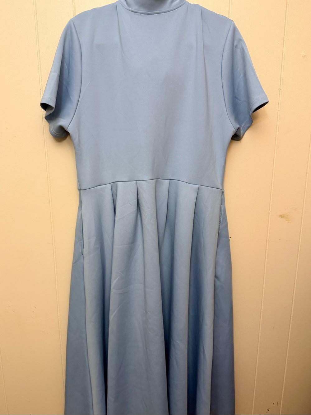 Blue Belle Bow Neck Dress